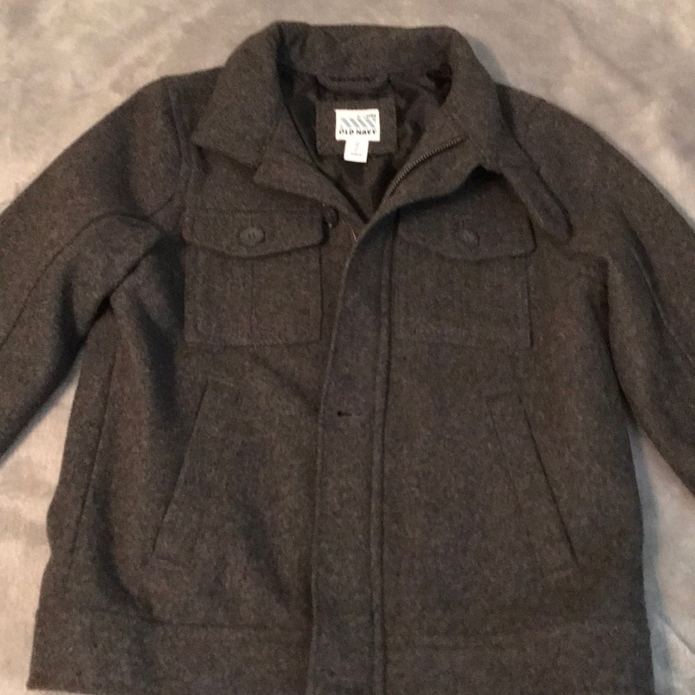 Grey pea coat